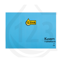 Kuvert C6 vit fukthäftade | toppöppning | 123ink 50st 123-201000-50 390647