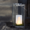 LED Blockljus Flame Candle | 14.5cm | frostad vit 062-36-1 362096 - 2