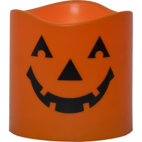 LED Blockljus Halloween | 15cm | Pumpa [Star Trading] 062-77 501576