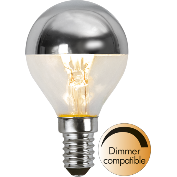 LED lampa E14 | P45 | top coated silver | 2700K | 3.5W | dimbar 352-91-1 361771 - 1