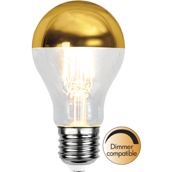 LED lampa E27 | A60 | top coated guld | 4W | dimbar 352-95-1 361831 - 1