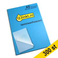 Lamineringsfickor A5 blank | 123ink | 2x 125 mikron | 300st $$  301137