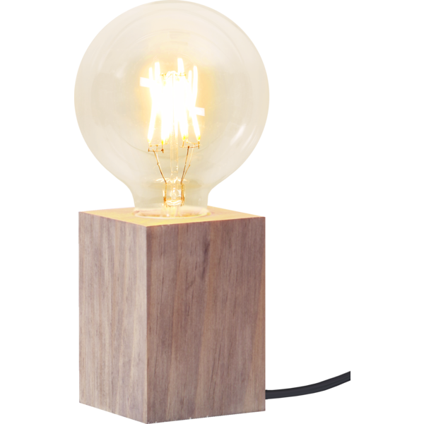 Lampfot Lys E27 | 10cm | brun [Star Trading] 296-01 361980 - 3