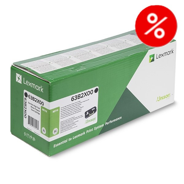 Lexmark 63B2X00 svart toner extra hög kapacitet (original) $$  500543 - 1