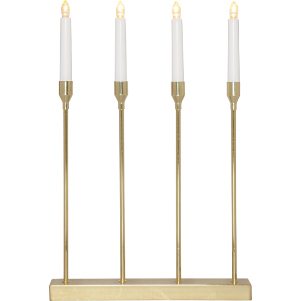 Ljusstake Lottie | 4 ljus | guld [Star Trading] 139-00 501810 - 1