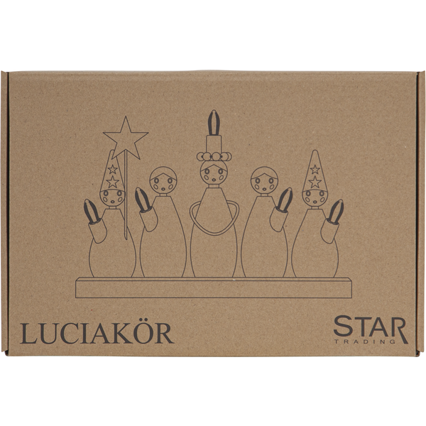 Ljusstake Luciakör | 5 ljus | vit [Star Trading] 652-88 361285 - 4