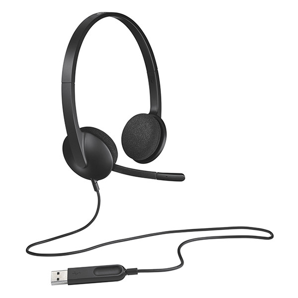 Logitech Headset | Logitech H340 USB-ansluten Stereo | svart 981-000475 828095 - 1