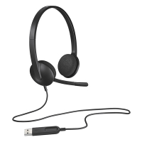 Logitech Headset | Logitech H340 USB-ansluten Stereo | svart 981-000475 828095