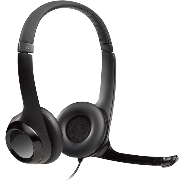 Logitech Headset | Logitech H390 USB-ansluten Stereo | svart 981-000406 828125 - 1