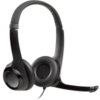 Logitech Headset | Logitech H390 USB-ansluten Stereo | svart 981-000406 828125