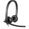 Logitech Headset | Logitech H570e USB-ansluten Stereo | svart 981-000575 828072 - 1