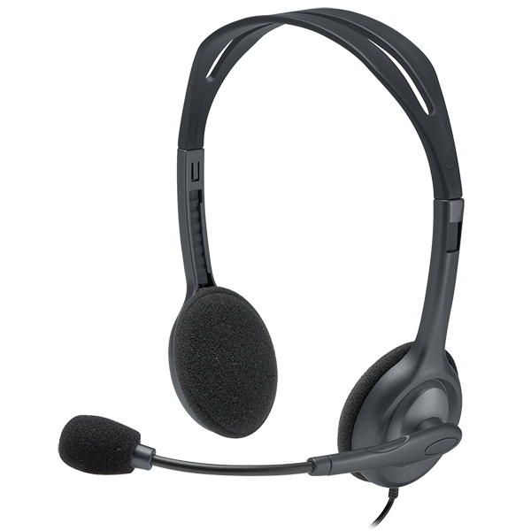 Logitech Headset Stereo | Logitech H111 | svart 981-000593 828126 - 1