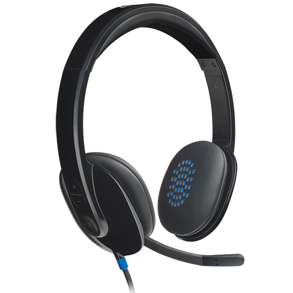 Logitech Headset Stereo | Logitech H540 USB-ansluten | svart 981-000480 828131 - 1