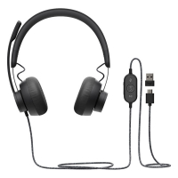 Logitech Headset UC | Logitech Zone Wired | svart 981-000875 828081