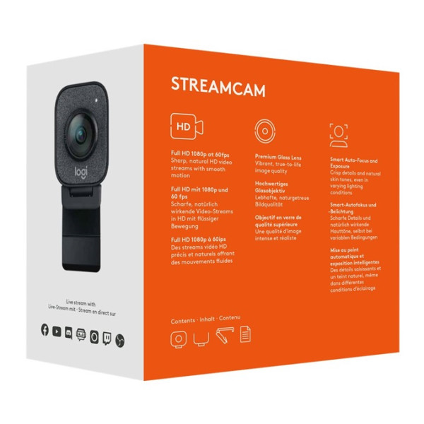 Logitech Webbkamera | grå | Logitech StreamCam 960-001281 828118 - 6