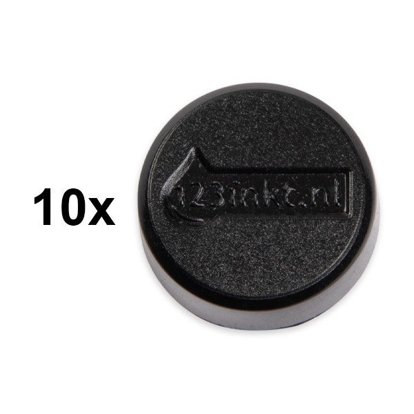 Magnet 20mm | 123ink | svart | 10st 6162090C 301259 - 1