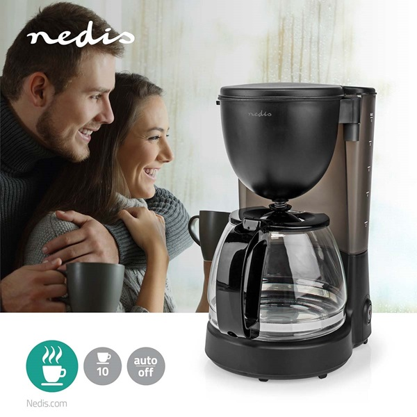 Nedis Kaffebryggare | Nedis | svart | 1,25L KACM150EBK K170108122 - 2