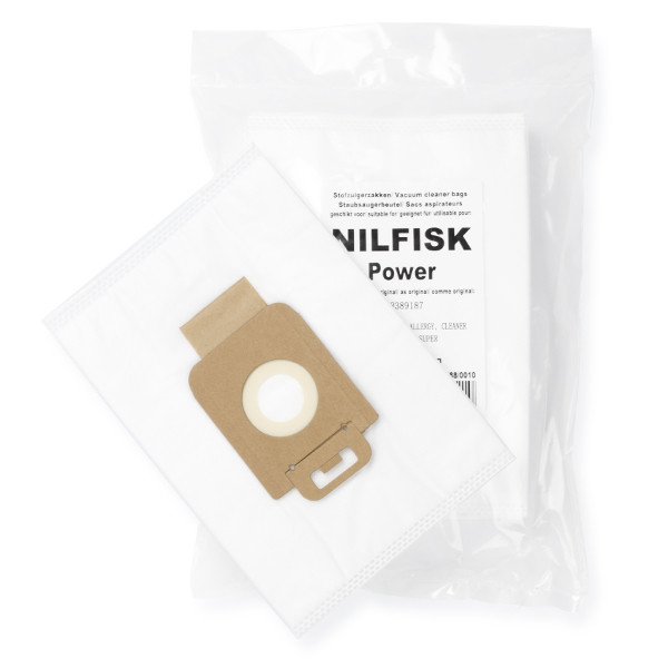 Nilfisk Power Series 3D | mikrofiberdammsugarpåsar | 10 påsar (varumärket 123ink)  SNI01043 - 1