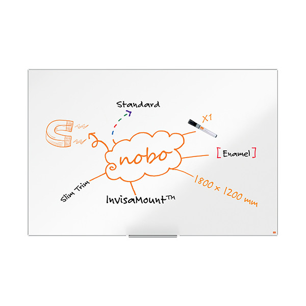 Nobo Whiteboard 180 x 120cm magnetisk emalj | Nobo Impression Pro 1915399 247411 - 3