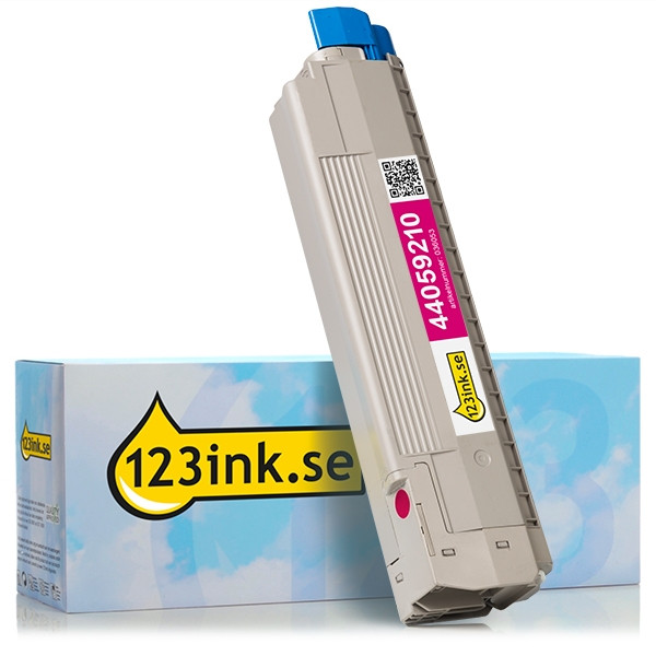 OKI 44059210 magenta toner (varumärket 123ink) 44059210C 036053 - 1