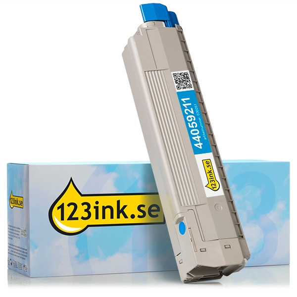 OKI 44059211 cyan toner (varumärket 123ink) 44059211C 036051 - 1