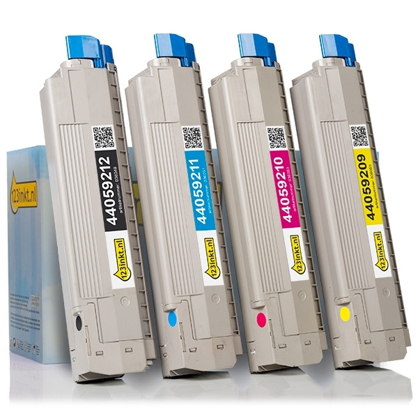 OKI 44059212/11/10/09 toner 4-pack (varumärket 123ink)  130077 - 1