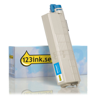 OKI 46490607 cyan toner hög kapacitet (varumärket 123ink) 46490607C 036159