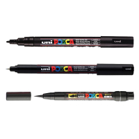 POSCA PC-1MR/PC-3M/PCF-350 Märkpennor sorterade storlekar svart | 3st  424250