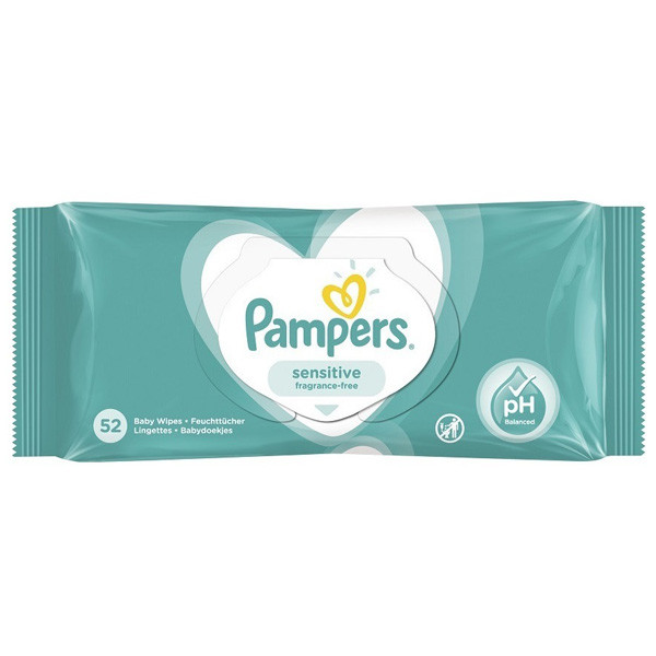 Pampers ⭐Våtservetter | Pampers Sensitive | 52st  SPA00186 - 1