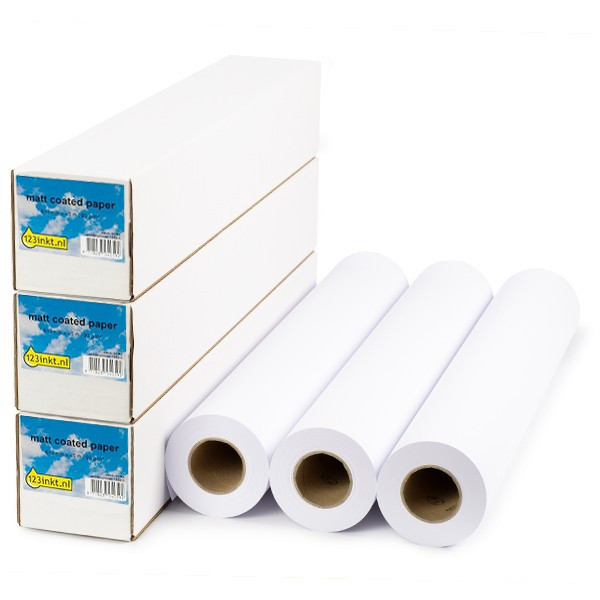 Pappersrulle 610mm x 45m | 90g | 123ink | Matte Coated | 3 rullar  302099 - 1