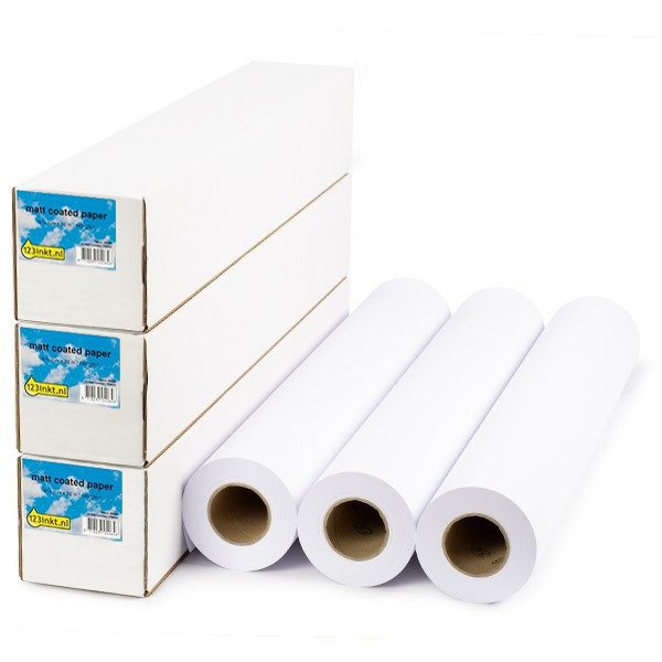 Pappersrulle 914mm x 30m | 180g | 123ink | Matte Coated | 3 rullar  302097 - 1
