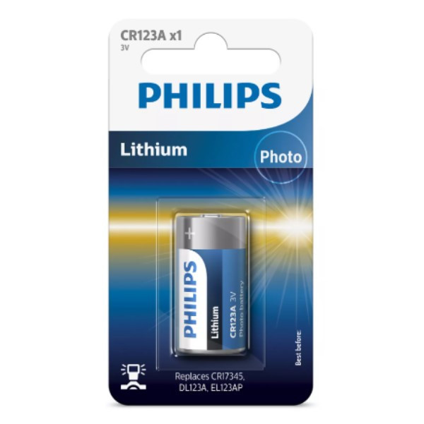 Philips CR123A Lithium batteri $$ CR123A/01B 098335 - 1