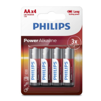 Philips Power Alkaline MN1500 AA/LR6 batteri | 4-pack LR6P4B/10 098300