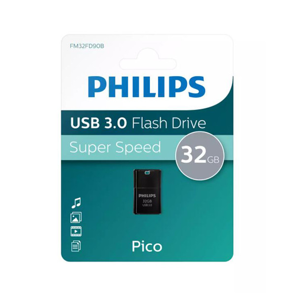 Philips USB-minne 3.0 | 32GB | Philips Pico FM32FD90B/00 FM32FD90B/10 098145 - 1