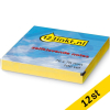 Post-it lappar 76mm x 76mm | 123ink |  linjerade gul | 100 ark | 12st