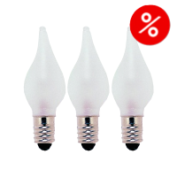 Q-Connect Reservlampa E10 | 34V | frostad | dimbar | 3-pack $$  500505