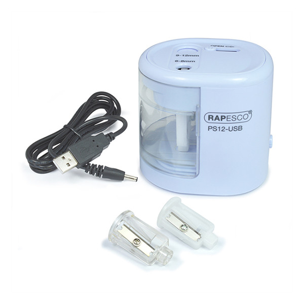 Rapesco Pennvässare elektrisk | Rapesco PS12-USB | puderblå 1447 202073 - 2