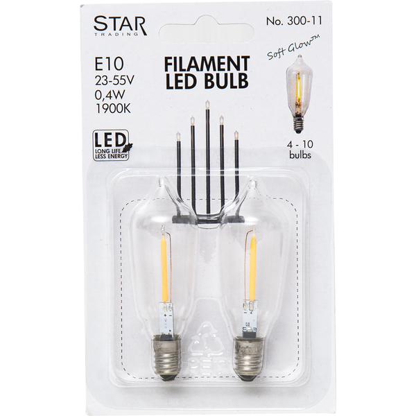 Reservlampa E10 | 23-55V | 2-pack [Star Trading] 300-11 361997 - 5