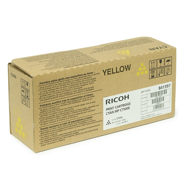 Ricoh MP C7500 (841103) gul toner (original) 841103 841399 842070 073942 - 1