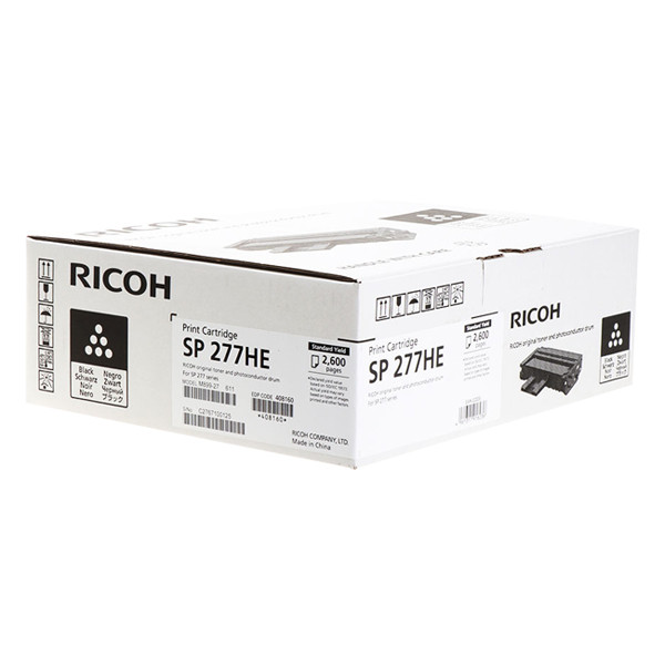 Ricoh SP 277HE (408160) svart toner (original) 408160 066932 - 1