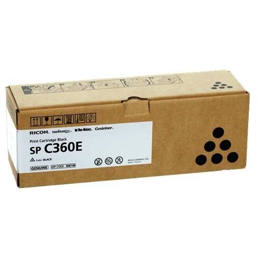 Ricoh SP C360E (408188) svart toner (original) 408188 067090 - 1