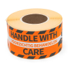 ​​​​​​​​​​​​​​Varningsetikett "handle with care" | Rillprint | 250st