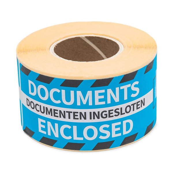 Rillstab Varningsetiketter "documents enclosed" | Rillprint | 250st 76104 068141 - 1