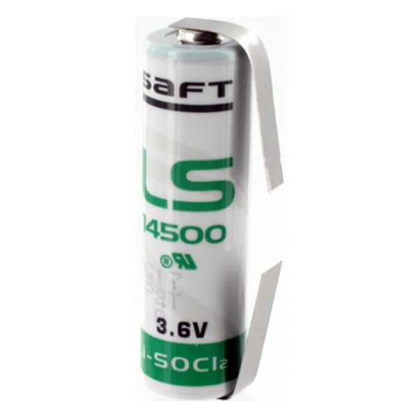 Saft LS14500 | AA batteri med U lödfanor 14500 14505 ER14505 LS14500 SL360S ASA02050 - 1