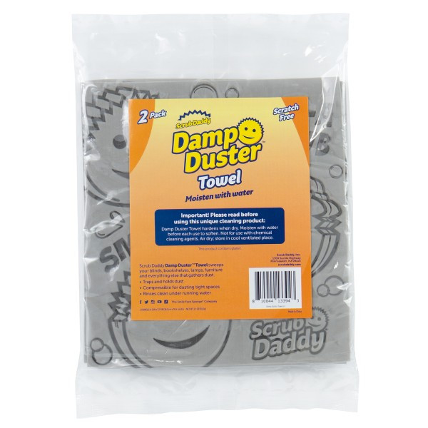 Scrub Daddy Damp Duster Handduk grå 2st  SSC01063 - 1