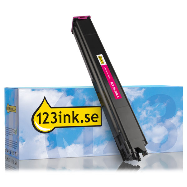 Sharp MX-60GTMA magenta toner (varumärket 123ink) MX60GTMAC 082801 - 1