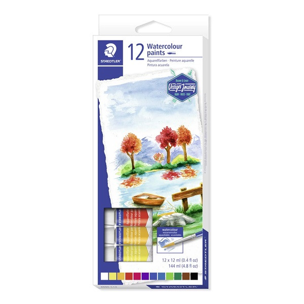 Staedtler vattenfärger (12 färger) 8880C12 209592 - 1