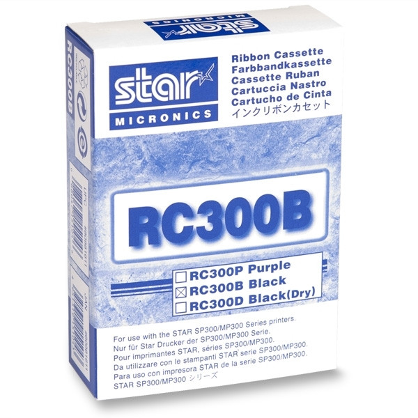 Star RC-300B svart färgband (original) RC300B 081000 - 1