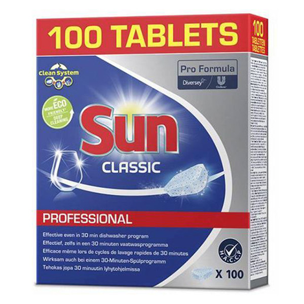 Sun Diskmaskinstabletter | Sun Classic Professional | 100st  SSU00098 - 1