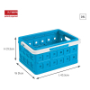Sunware Hopfällbar låda med handtag 36x31x21,3cm | 24L | blå/vit 57500611 216557 - 2